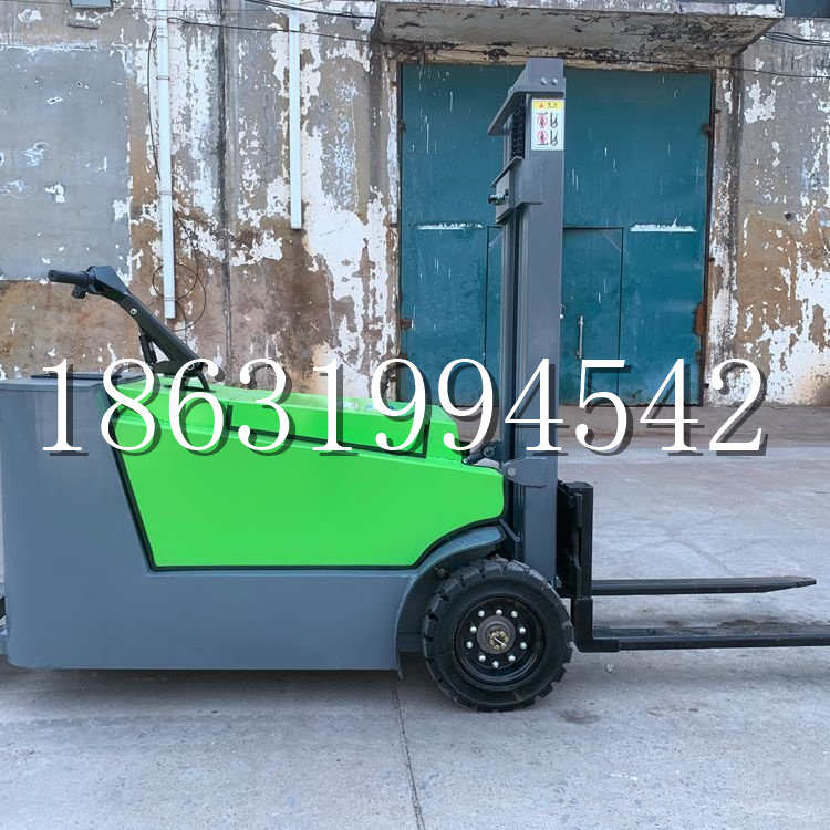 克山县小型电动叉车1吨2吨步行站驾式电瓶堆高充电装卸车液压升降车铲车